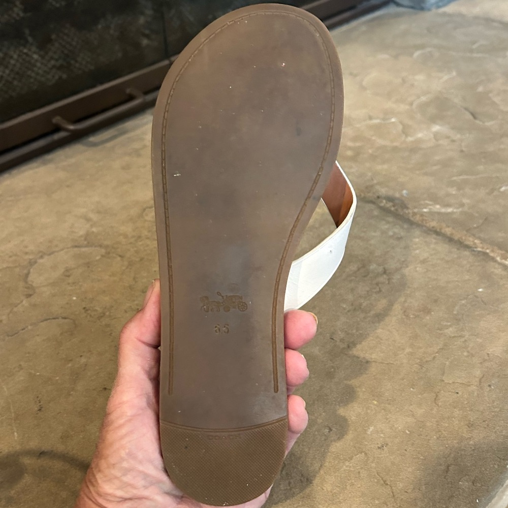 Coach Slip on Leather Sandals. Size 6.5 - Picture 6 of 7